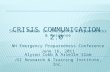 Crisis Communication 2.0: Social Media in Emergency Preparedness and Response