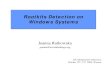 Rootkits Detection Windows Systems