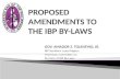 PROPOSED AMENDMENTS TO THE IBP BY-LAWS