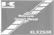 KLX250 Owner Manual