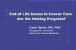 End Of Life Issues In Cancer Care (Carol Taylor, Ph.D, MSN, RN)