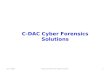 C-DAC Cyber Forensics Solutions