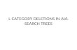 AVL search Tree L-Deletions