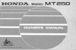 Manual Usuario Honda MT250 Elsinore