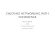 CONFIDENCE, PERSONAL BRANDING AND NETWORKING