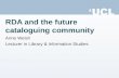 RDA and the future cataloguing community