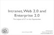 Intranet, Web 2.0, Enterprise 2.0