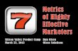 The 7 Metrics of Highly Effective Marketers by Dan Olsen