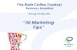 Bath coffee festival '30 marketing tips'