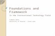 Foundations and framework