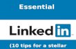 Essential LinkedIin_10 tips
