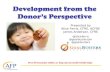 Development from the Donor's Perspective