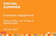 CIPR Social Summer - Employee Engagement - Rachel Miller