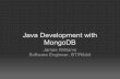 Java development with MongoDB