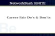 Career Fair Do's & Don'ts - NetworkBash Ignite 2010