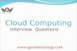 Cloud computing Latest Interview Questions with Answers by Garuda Trainings