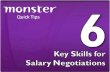6 Key Skills for Salary Negotiations