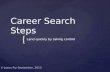 Career Search Steps - Land your next job quickly with these practical actions