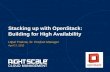 Stacking up with OpenStack: building for High Availability