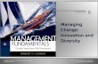 Chapter 6 - Managing Change: Innovation and Diversity