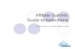 Affiliate Summit Guide To Networking