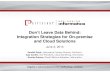 Don't Leave Data Behind: Integration Strategies for On-premise and Cloud Solutions
