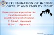 Determination of income and employ ment