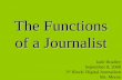 The Functions Of A Journalist
