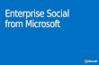 Enterprise Social from Microsoft