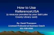 How To Use ReferenceUSA