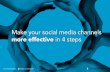 Make your social media channels more effective in 4 steps