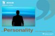 Personality of the conversation manager