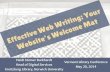Effective Web Writing: Your Website's Welcome Mat