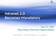 Intranet 2.0 Becomes Mandatory July 21, 2009