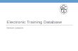 Electronic training database