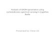 Analysis of OFDM Parameters Using Cyclostationary Spectrum Sensing