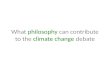 Philosophy and Climate Change (The Philosophers' Corner-Sydney-Australia)