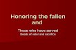 Honoring the Fallen and Those Who Served.ppt Revision