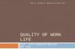 3.5- Quality of Work Life
