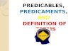 Predicaments & Definition