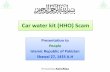 Presentation on Car Water Kit (HHO) Scam