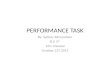 Performance task