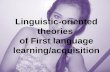 Linguistic oriented theories(pinker)
