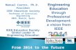 Engineering Education through Professional Development: a vision from IEEE