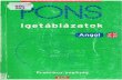 Pons - Igetáblázatok - Angol