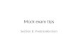 Mock exam tips