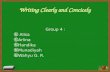 Writing Clearly and Concicely
