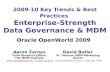 2009 10 Key Trends & Best Practices  Enterprise Strength Data Governance & Mdm   Aaron Zornes (Oow 2009) V2