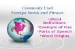 Foreign Words Powerpoint