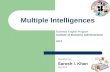 Multiple Intelligences,
